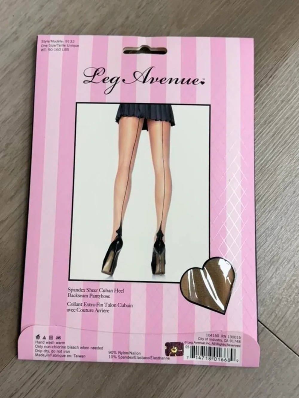 Y2K Deadstock 2000s leg avenue sheer full length Cuban heel tights 🎀